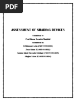 Assesement of Shading Devices