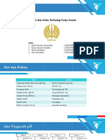 Efek Ph dan Suhu Terhadap Kerja Enzim