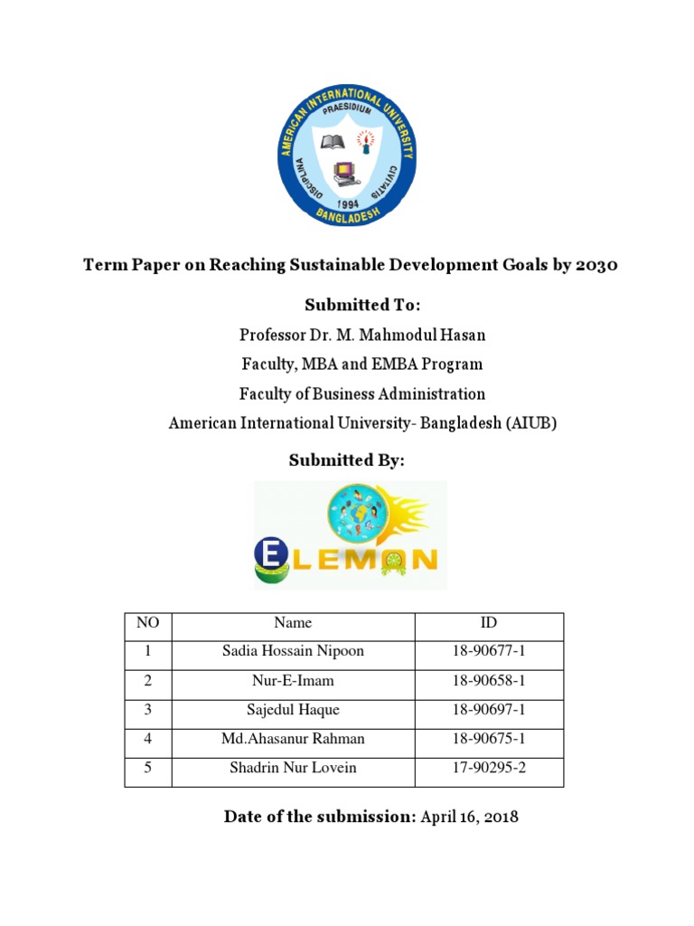 Sustainable Development Goals by 2030 | PDF