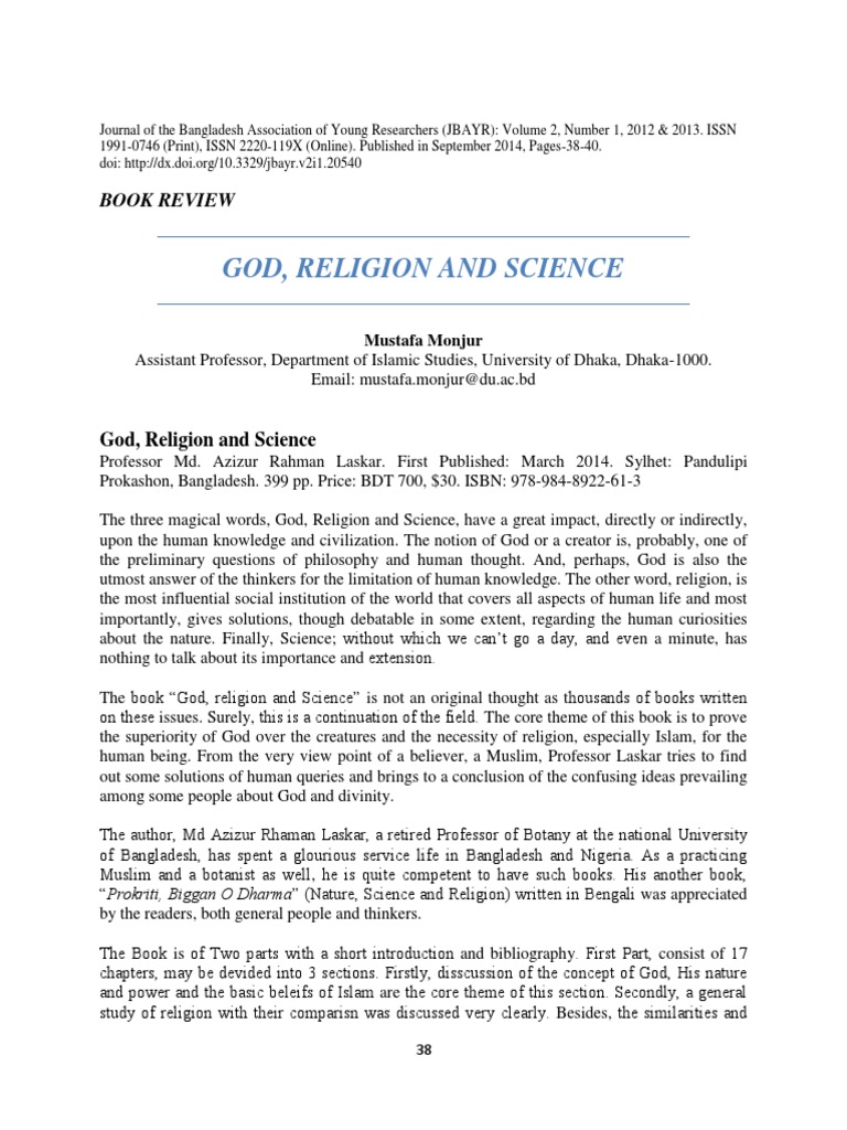 God Religion And Science Pdf Pdf Relationship Between Religion And