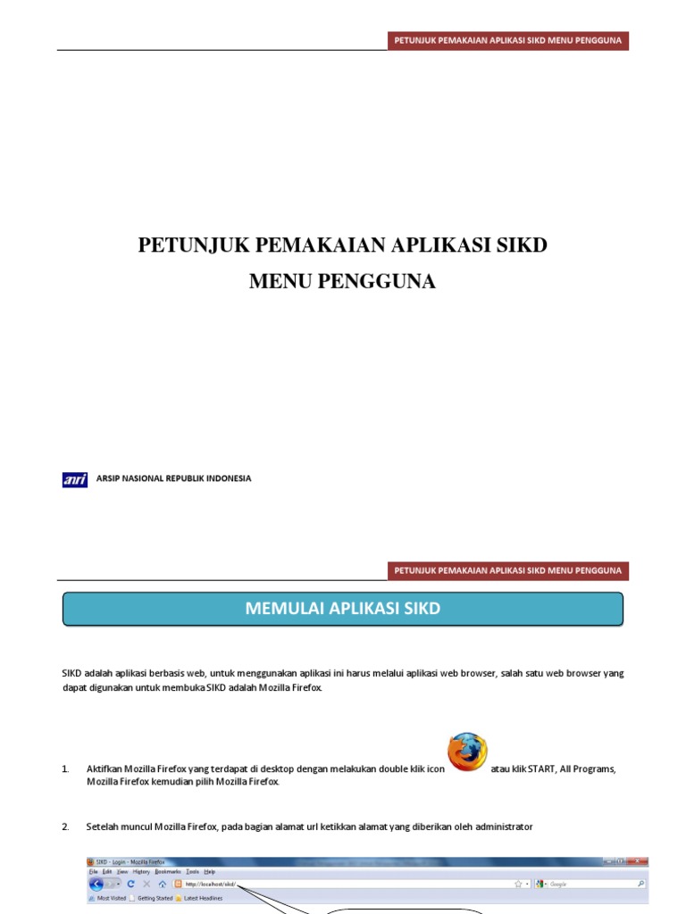 Panduan Penggunaan Aplikasi SIKD | PDF