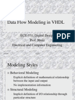 Data Flow Modeling in VHDL: ECE-331, Digital Design Prof. Hintz Electrical and Computer Engineering