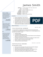 Blue Layout Word CV Updated 2019 PDF