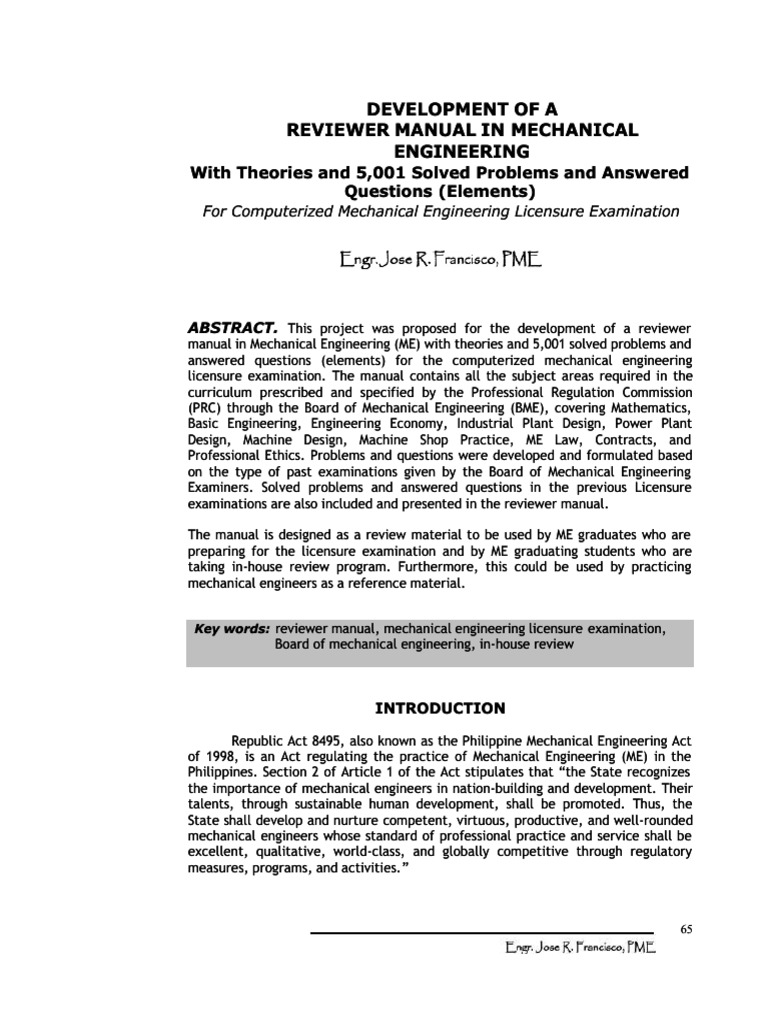 Mechanical Engineering Reviewer Pdf Equations Power Station