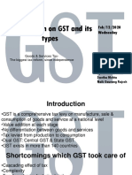 Presentation On GST and Its Types