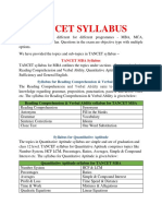 TANCET Syllabus (New)