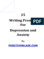 25 Writing Prompts For Depression and Anxiety