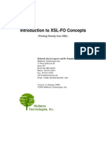 Introduction To XSL-FO Concepts: (Printing Directly From XML)