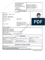 IOCL Application Form No 6010181004067 PDF