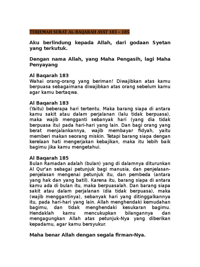 Download 78+ Contoh Surat Surat Al Baqarah Untuk Orang Sakit Terbaru Gratis