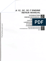 Toyota 1C 2C 2C T Diesel Engine Workshop Service Repair Manual PDF