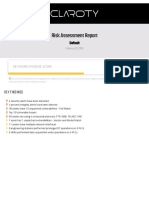 Claroty Sample Risk Assessment Report