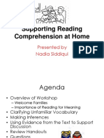 Supporting Reading Comprehension at Home