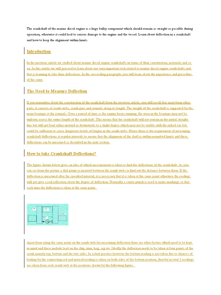 Measuring Crankshaft Deflection Understanding the Importance and