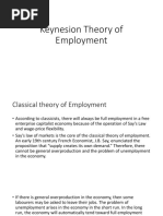 Keynesion Theory of Employment