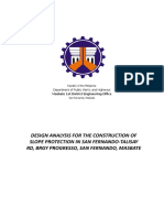 Geotechnical Report & Design Summary - San Fernando, Masbate
