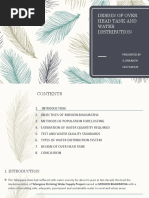 Design of Over Head Tank and Water Distribution