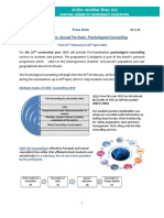 Press Note - CBSE Annual Pre Exam Psychological Counselling