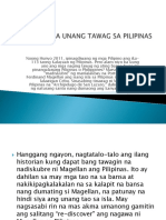 Mga Unang Tawag Sa Pilipinas
