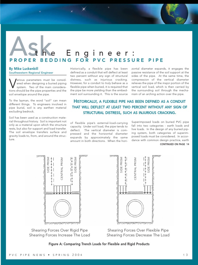 Ask The Engineer Proper Bedding For PVC Pressure Pipe PDF Pipe