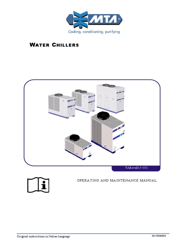 MTA TAEevo Chiller Operating Manual | PDF | Refrigeration | Capacitor