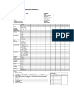 Format Untuk Pengamatan Profil