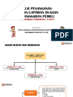 Alur Penanganan Temuan Dan Laporan Pelanggaran Pemilu