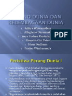 Perang Dunia Dan Kelembagaan Dunia