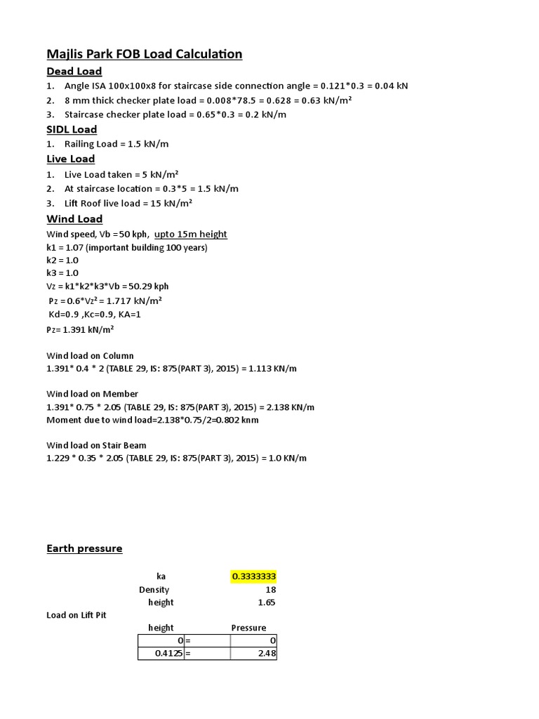 Load Cal | PDF | Engineering | Architectural Design