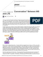 The VOLTE Ìconversationî Between IMS and LTE - Bob - Expert Opinion - LTE University