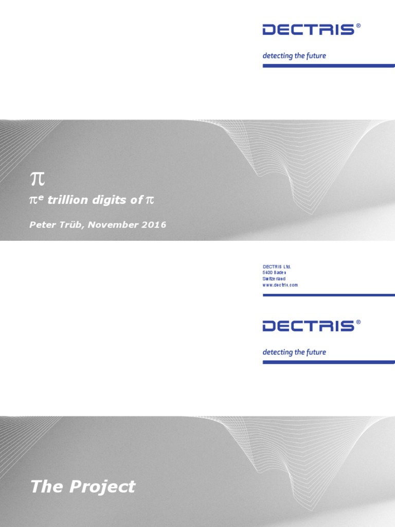 Projekt 1trillion Digits of Pi PDF Pi Parallel Computing