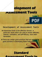 Development of Assessment Tool