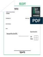 Cash Receipt Template