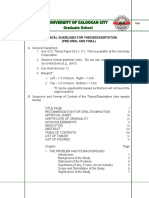 Technical Guidelines For Thesis and Dissertation PDF