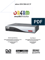 Dream Multimedia - Dreambox DM500-S - C - T Instruction Manual PDF