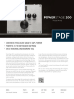 Seymour Duncan PS200 Power Amp Pedal Data Sheet