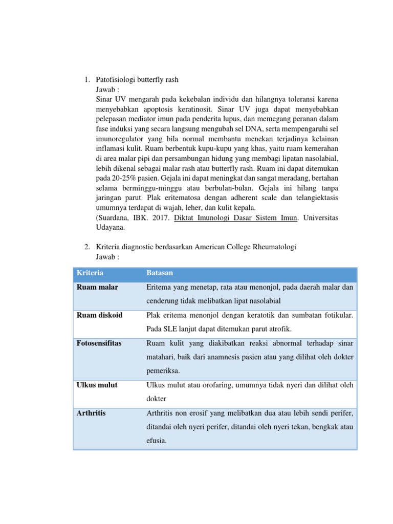 Lupus: Gejala dan Diagnosis | PDF