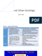 Rural and Urban Sociology-Intro