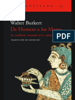 Burkert, Walter. - de Homero A Los Magos. La Tradicion Oriental en La Cultura Griega (2002) PDF