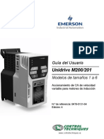 Unidrive M200 UG Spanish PDF