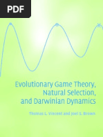 Download Vincent Brown Evolutionary Game Theory Natural Selection and Darwinian Dynamics by Justas ireika SN44704625 doc pdf