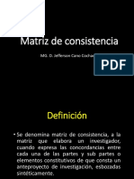 Matriz de Consistencia