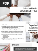 Introduction To BUSINESS ETHICS