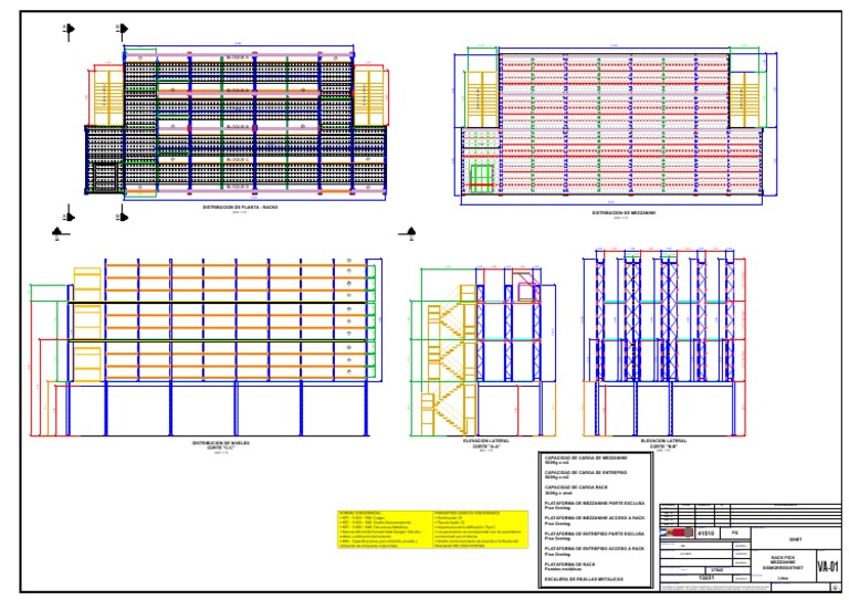 Planos de Mezzanine y Racks | PDF