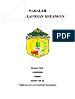 Makalah Analisis Laporan Keuangan