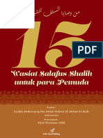 15 WASIAT SALAFUS SHALIH UNTUK PARA PEMUDA Rev