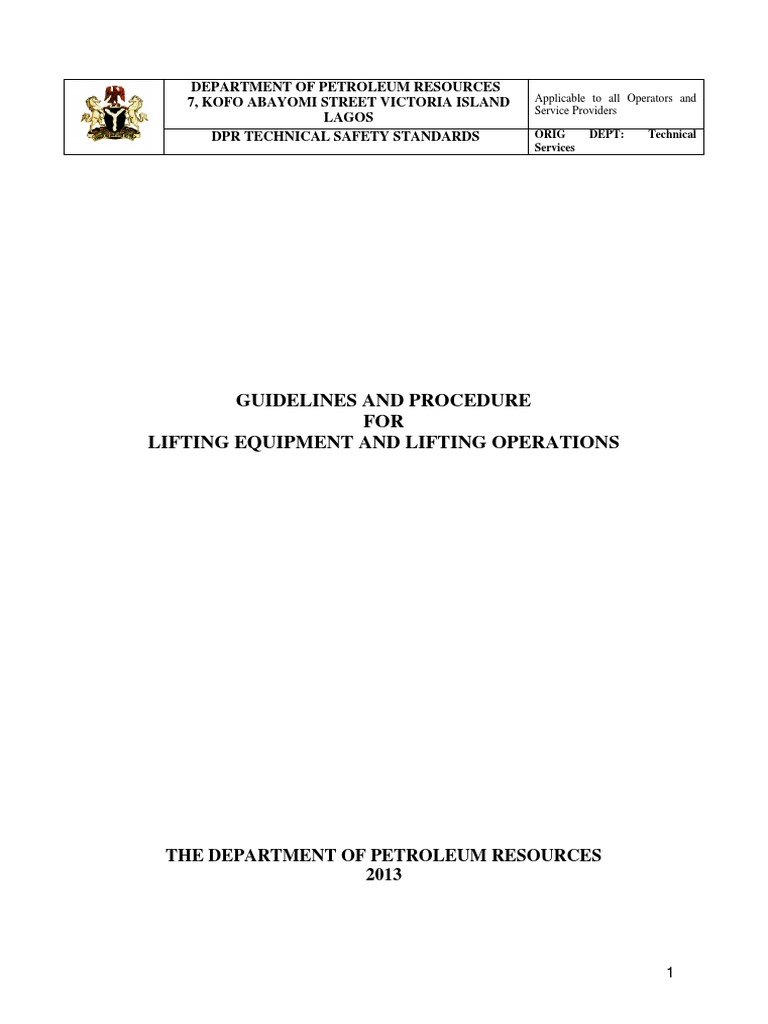 Lifting Equipment Safety Guidelines | PDF | Crane (Machine) | Elevator