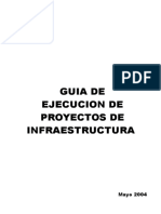 Guía de Ejecución de Proyectos de Infraestructura - Tipo Foncodes