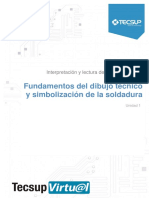 1 Fundamentos Del Dibujo Tecnico y Simbolozacion de La Soldadura PDF