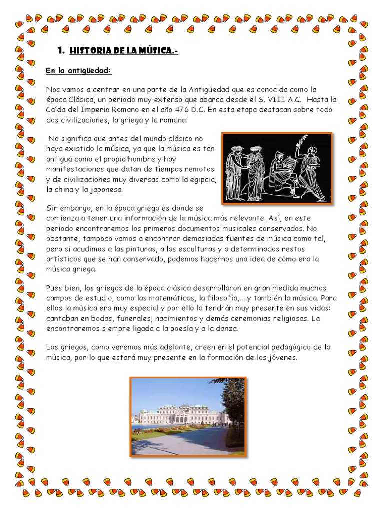 Historia de la Música a Través del Tiempo | PDF | Composiciones ...